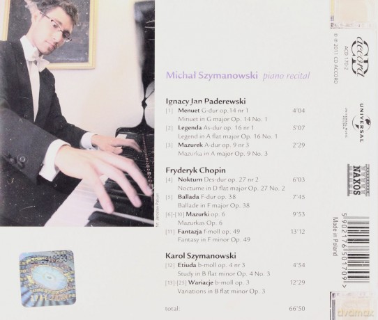 Michał Szymanowski: Piano Recital [CD]