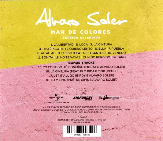 Alvaro Soler: Mar De Colores [CD]