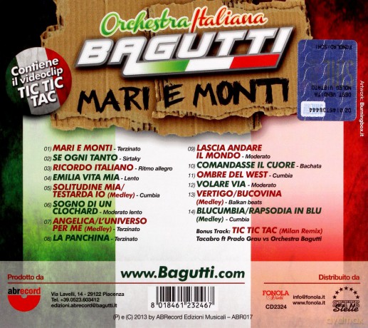Bagutti Orchestra: Mari E Monti [CD]