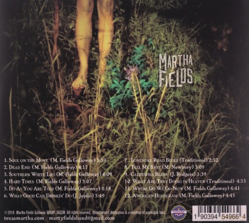 Martha Fields: Martha Fields - Southern White Lies [CD]