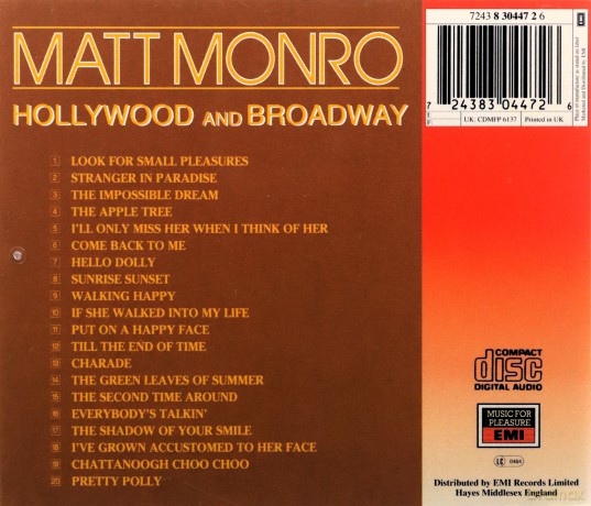 Matt Monro - Hollywood [CD]