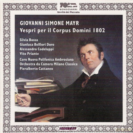 G.S. Mayr: Mayr: Vespri Per Il Corpus Domini [CD]