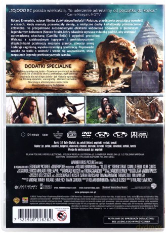 10 000 BC Prehistoryczna legenda (10.000, 10,000) [DVD]
