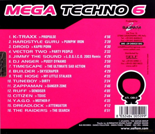 Mega Techno 6 [CD]