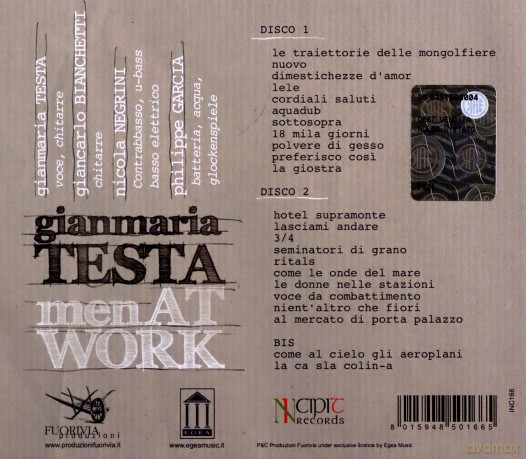 Gianmaria Testa: Men at Work: Live [3CD]