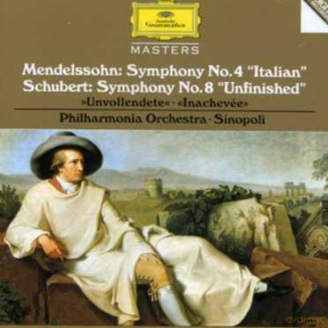 Giuseppe Sinopoli: Mendelssohn: Symphony no.8 Unfinished - Schubert: Symphony no.4 Italian [CD]