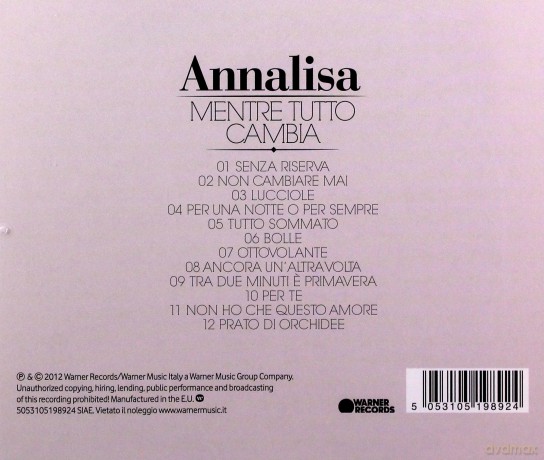 Annalisa: Mentre Tutto Cambia [CD]