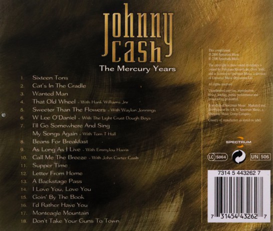 Johnny Cash: Mercury Years [CD]