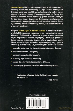 James Joyce Człowiek i twórca - Arturo Marcelo Pasquali [KSIĄŻKA]