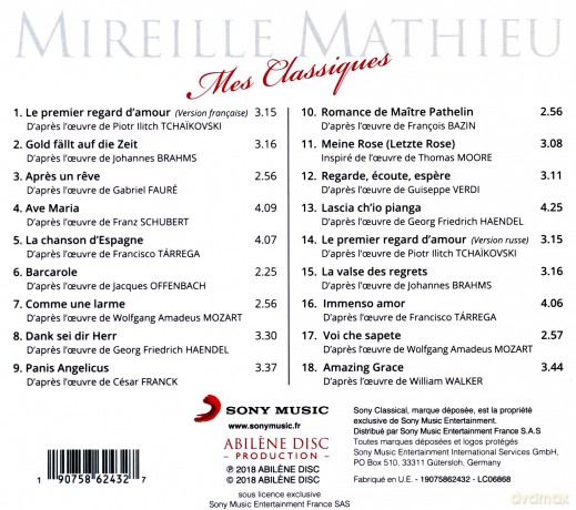 Mireille Mathieu: Mes Classiques [CD]