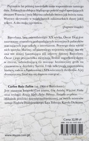 Marina - Carlos Ruiz Zafon [KSIĄŻKA]