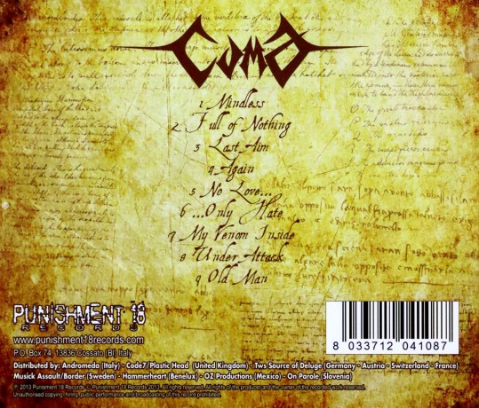 Coma: Mindless [CD]