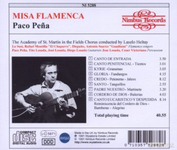 Paco Pena: Misa Flamenca [CD]