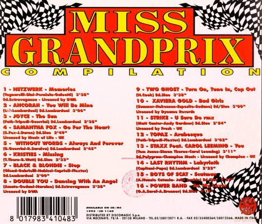 Miss Grand Prix Compilation [CD]
