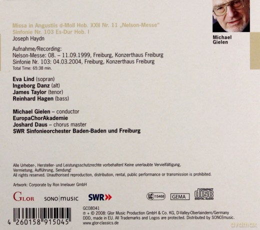 Josef Haydn: Missa in Angustiis nelson-Messe/sinfonie no.103 [CD]