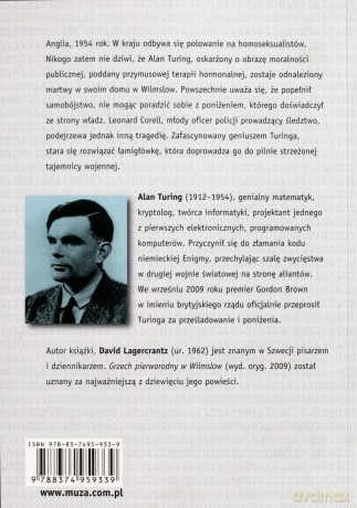 Grzech pierworodny w Wilmslow - David Lagercrantz [KSIĄŻKA]