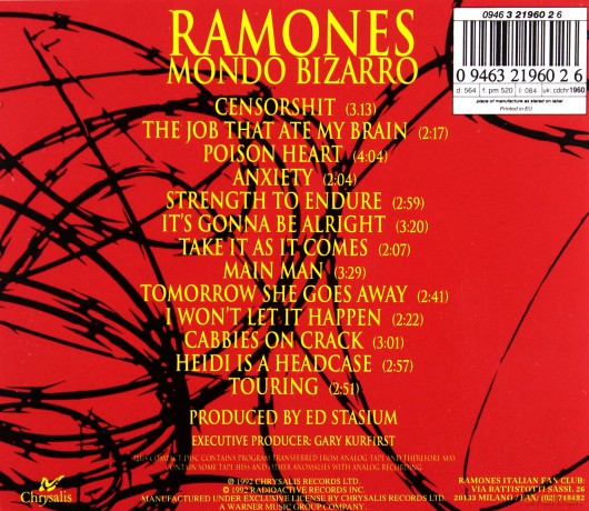 Ramones: Mondo Bizarro [CD]