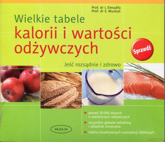 Wielkie tabele kalorii i wartości odżywczych - Erich Muskat, Elmadfa Ibrahim [KSIĄŻKA]