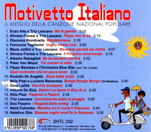 Motivetto Italiano - Il Meglio Della Canzone Nazional Popolare [CD]