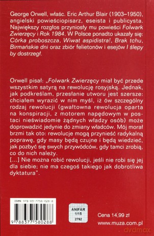 Folwark zwierzęcy - George Orwell [KSIĄŻKA]