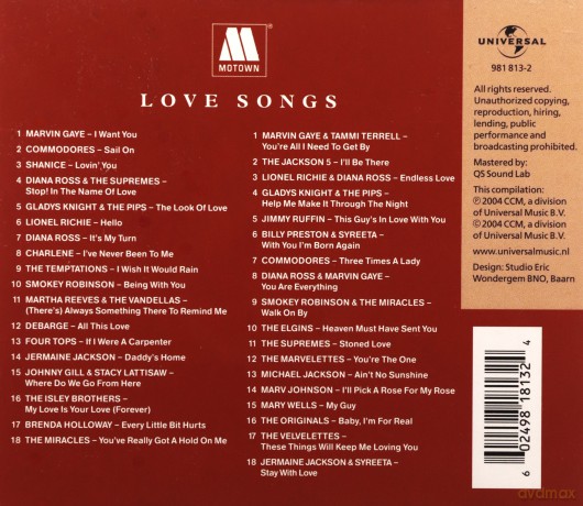 Motown Love Songs [3CD]