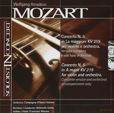 Francesco Manara: Mozart, W.a.: Violin Concerto No. 5, Turkish [CD]