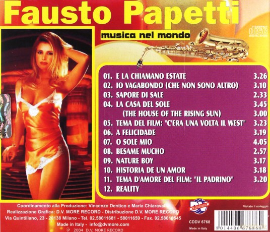 Fausto Papetti: Musica Nel Mondo [CD]