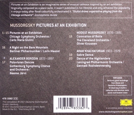 Modest Mussorgsky: Mussorgsky: Pictures at an Exhibition [CD]