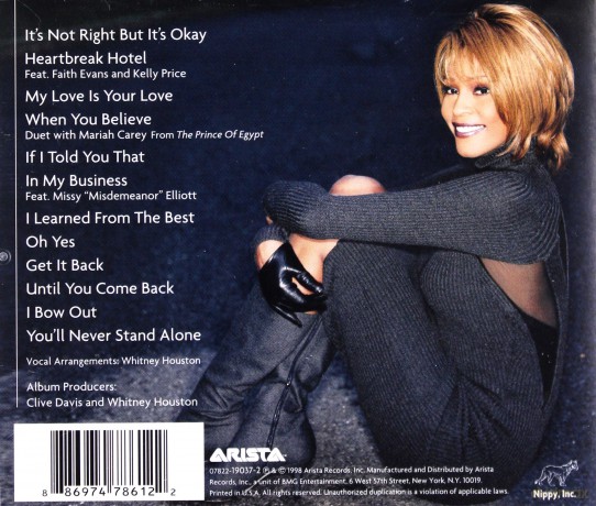 Whitney Houston: My Love Is Your Love [CD]
