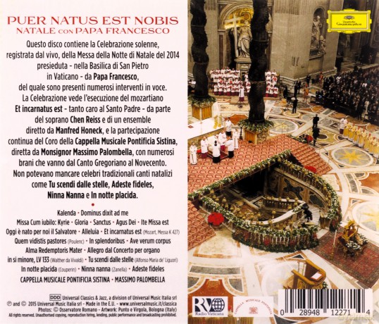 Coro Cappella Sistina: Natale Con Papa Francesco [CD]