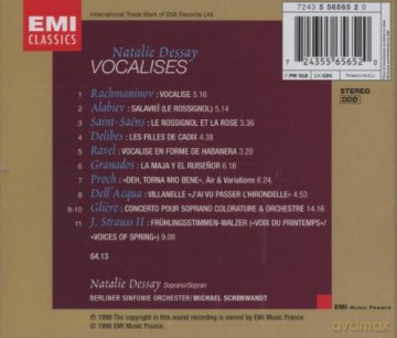 Natalie Dessay: Natalie Dessay ~ Vocalises [CD]