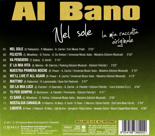 Al Bano: Nel Sole [CD]