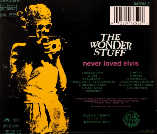 Wonder Stuff: Never Loved Elvis [CD]