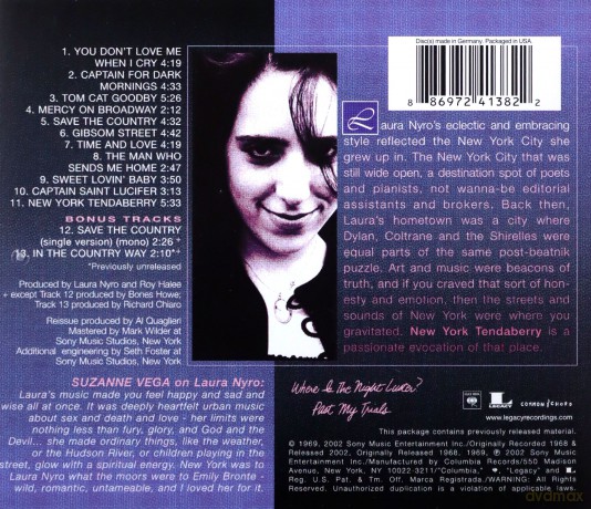 Laura Nyro: New York Tendaberry [CD]