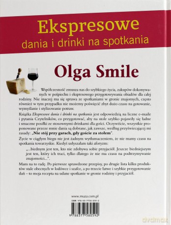 Ekspresowe dania i drinki na spotkania - Olga Smile [KSIĄŻKA]