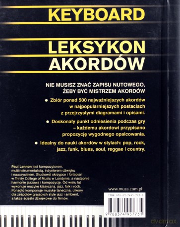 Keyboard. Leksykon akordów - Paul Lennon [KSIĄŻKA]
