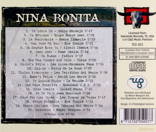 Nina Bonita - 20 Tex Mex Songs [CD]