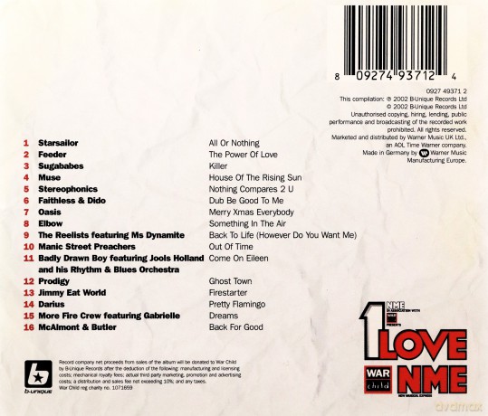Nme in Association With War Child Presents 1 Love [CD]