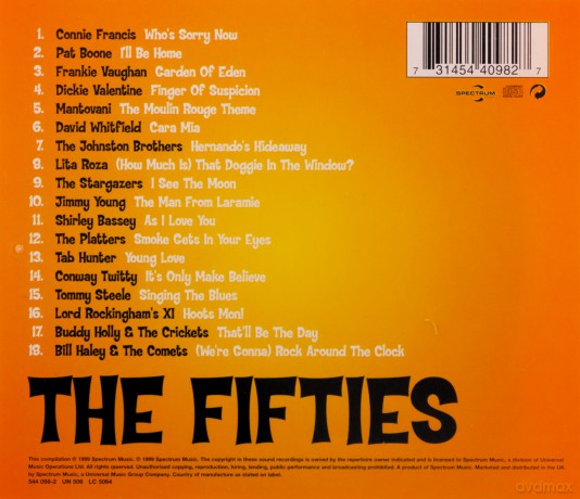 No. 1's of the Fifties [CD]