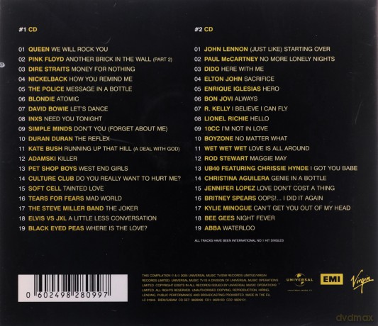 No.1's: 38 Of The Greatest #1 Singles Of All Time [CD]