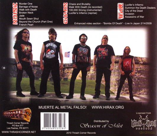 Hirax: Noise Chaos War [CD]