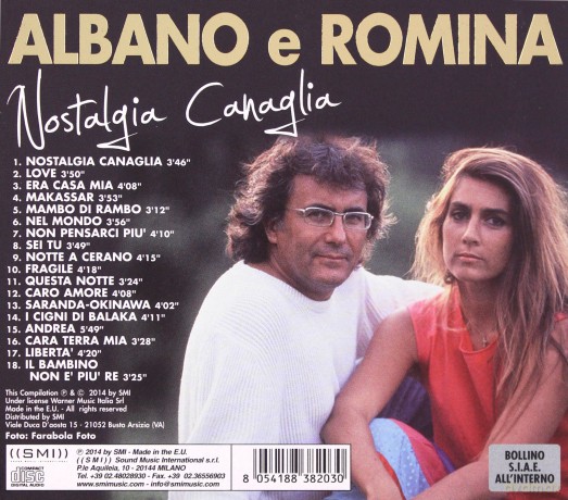 Albano E Romina: Nostalgia Canaglia [CD]