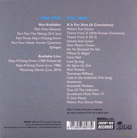 The Residents: Not Available: 2cd Preserved Edition [CD]