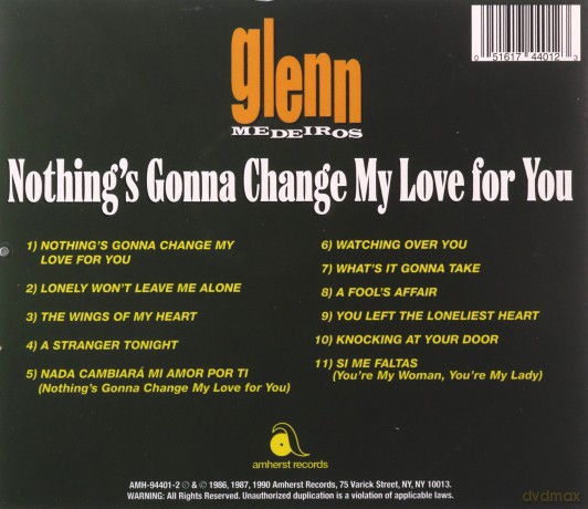 Glenn Medeiros: Nothing's Gonna Change My Love [CD]