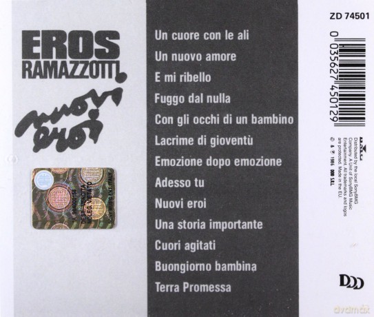 Eros Ramazzotti: Nuovi Eroi [CD]