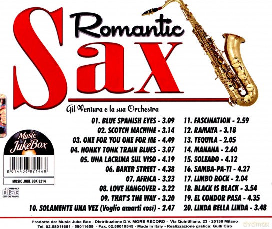 Gil Ventura: Obm Romantic Sax [CD]