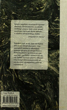 Oryginał Laury - Vladimir Nabokov [KSIĄŻKA]