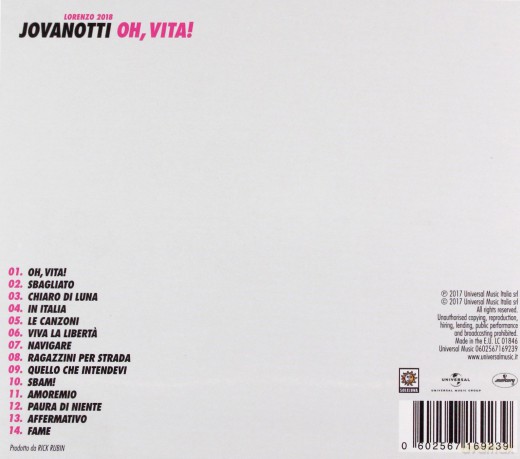 Jovanotti: Oh, Vita! [CD]