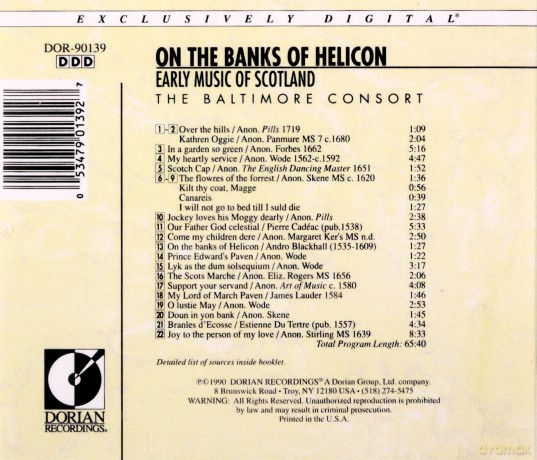 On the Banks of Helicon: Early Music of Scotland [CD]
