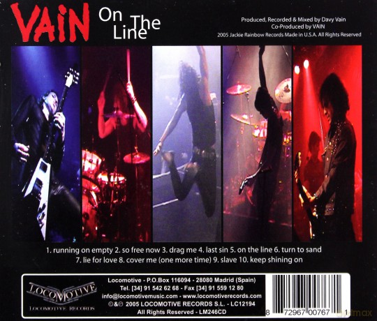 Vain: On the Line [CD]